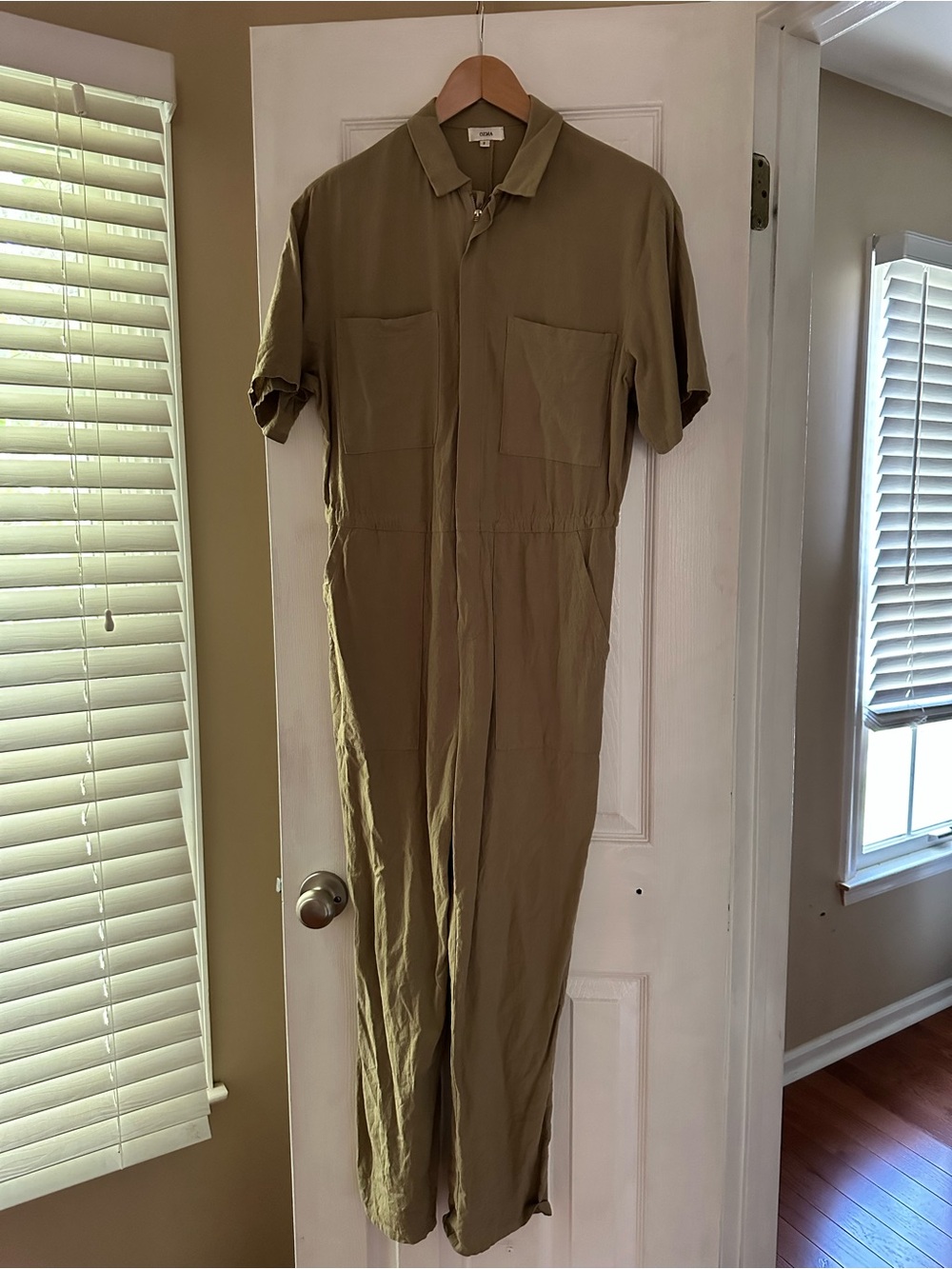 Ozma Olive green Cotton Jumpsuit - size S